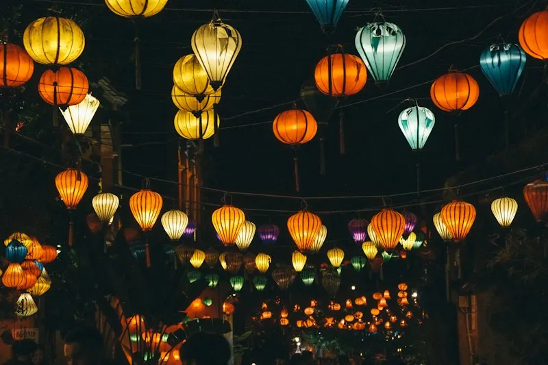 Lanterns hanging in Hoi An